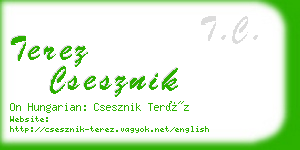 terez csesznik business card